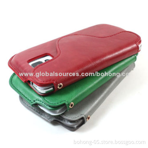 Samsung S4 leather case, with kickstand, various colors are available